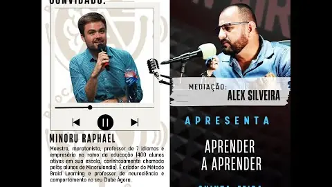 Miniatura do episódio “Aprender a Aprender com Minoru Raphael”, do canal Podcast Alex Silveira, com Minoru Raphael